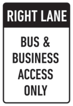 Bus-and-Business-Access-Only-Sign
