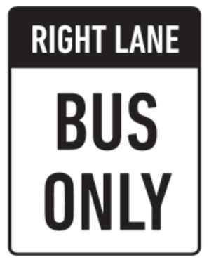 Bus-Only-Sign