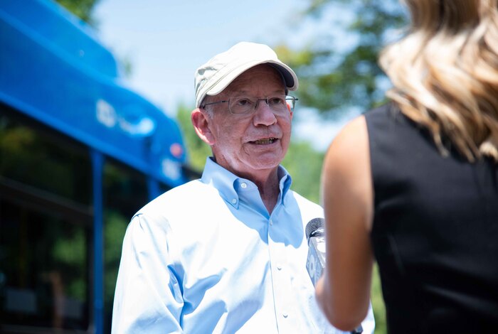 DeFazio answers questions at press conference