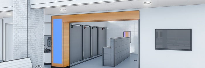 CSC Draft Renderings Restroom Entry