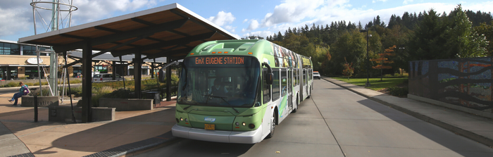 EmX bus at Springfield Station