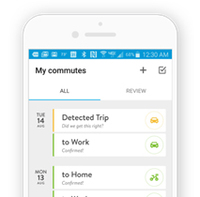 Log Trips Via Commute Tracker Screen Shot