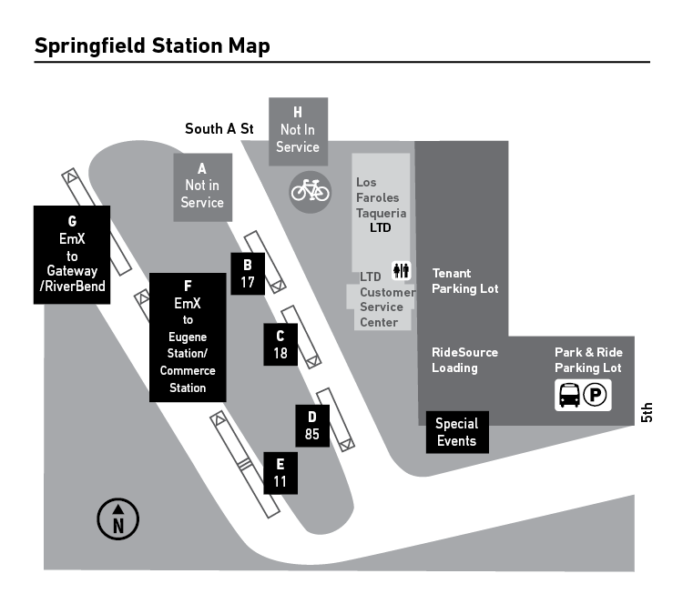 Map of Springfield Station Map of Springfield Station