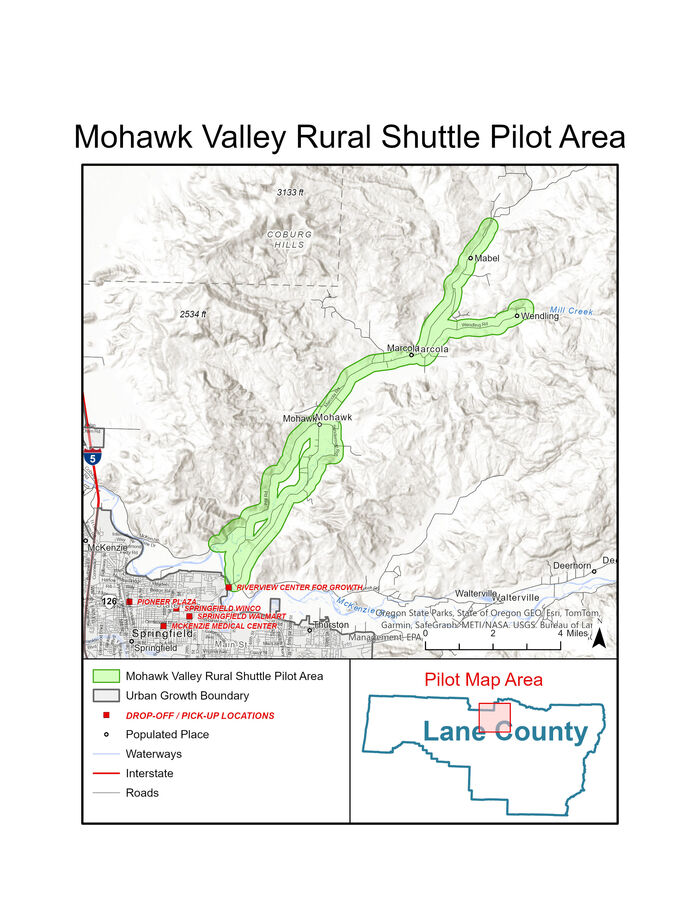 Mohawk Valley Rural Shuttle Pilot Area