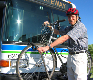 rider loading a bike