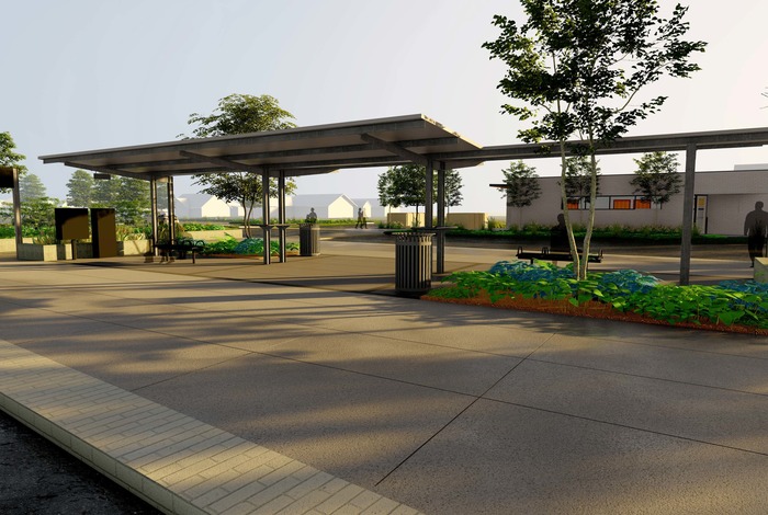 Santa Clara Transit Station - Eye level view of shelter .jpg