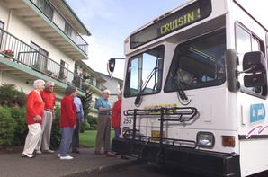 seniors with bus