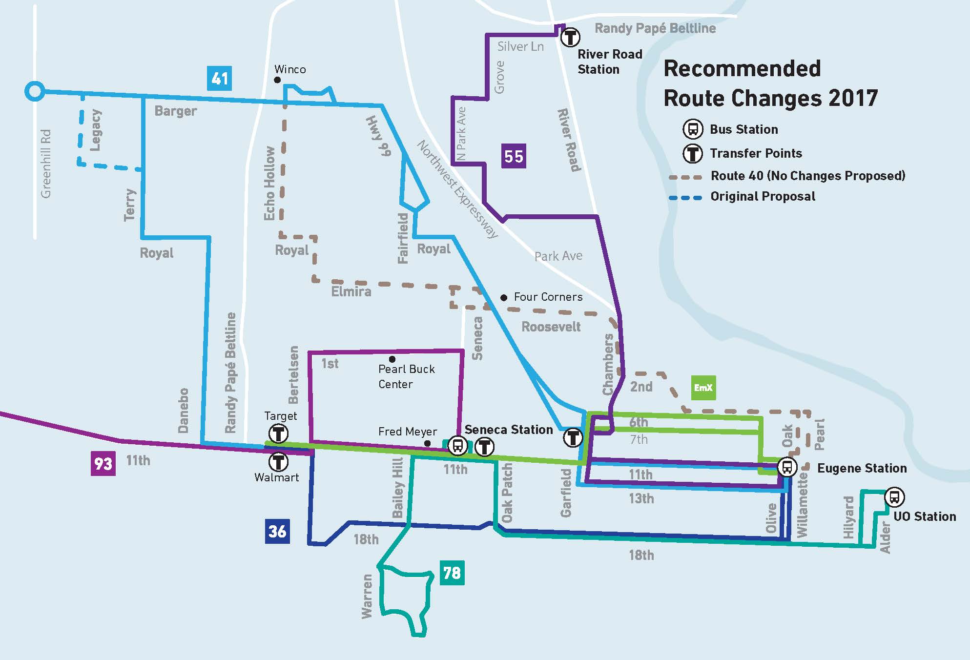 West Eugene Service Redesign - Overview - Recommended 2017-03-20 West Eugene Service Redesign - Overview - Recommended 2017-03-20