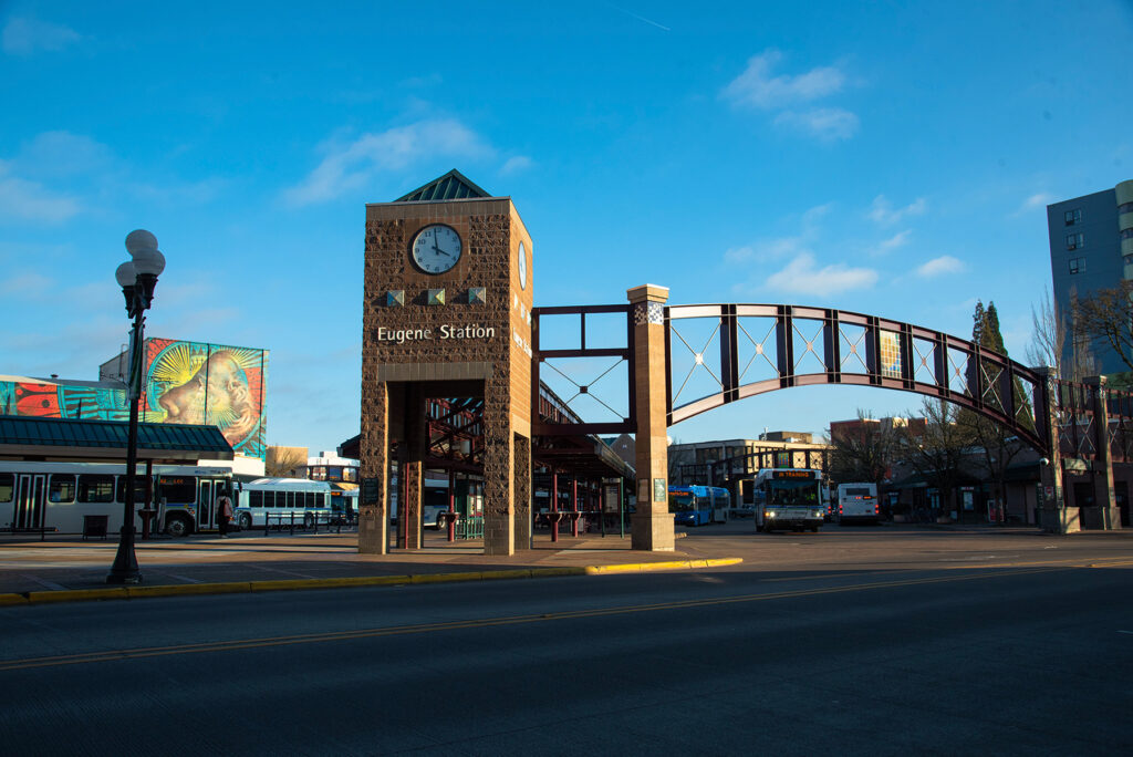 front of Eugene station